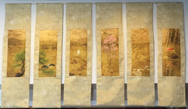 Picture: Silk Panels featuring colorful birds